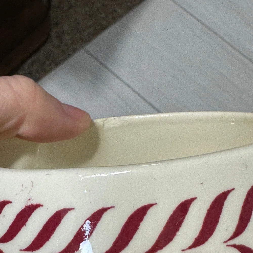 Homer Laughlin Vintage Creamer Red Laurel Leaf Pattern A 54 N 6 USA Ceramic 1954
